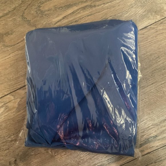 NWT ATTITUDES RENEE WASHED POLY SILK COLLARED SHIRT BLUE QUARTZ 4 - Picture 11 of 12